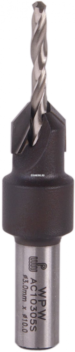 AC10305S WPW Сверло с зенкером под конфирмат 3 мм S=8