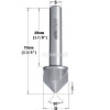 521.002.11 CMT Концевая фреза зенкер для зенкования Z3 хвостовик 10 мм, диаметр раб.=19,5мм