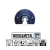 OMM17-X1 CMT Сегментное пильное полотно 87 мм для древесины и металла